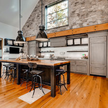 brick kitchen wall