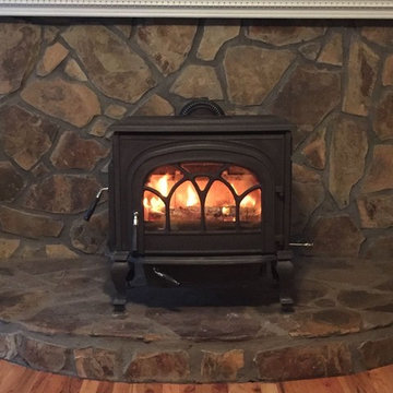 HiFlame Stallion Extra Large Cast Iron Wood Stove with Double Doors
