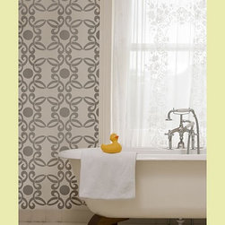 Kathy Peterson Stencil Line - Fleur Allover Stencil - Home Decor