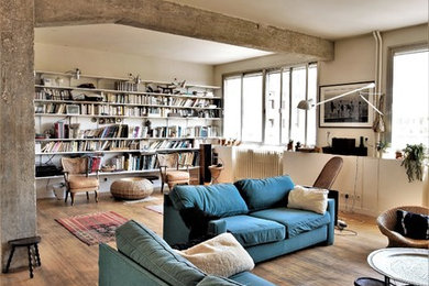 Design ideas for an industrial home design in Paris.