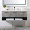 Elegant VF43048CG 48"Single Bathroom Floating Vanity, Concrete Gray