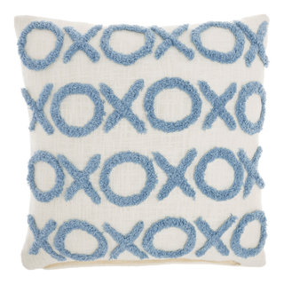 Mina Victory GC577 Throw Pillow, Ocean, 18"X18" - Contemporary - Decorative Pillows - by Timeout PRO | Houzz