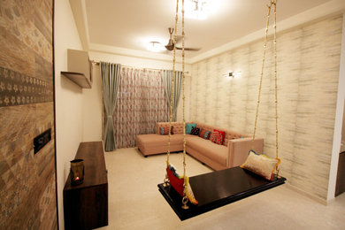 Inspiration for a contemporary living room in Bengaluru.