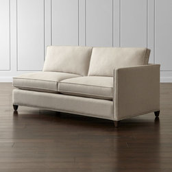 Crate&Barrel - Dryden Right Arm Apartment Sofa with Nailheads - Sofas
