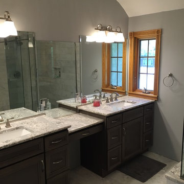 Elegant marble bathroom remodel