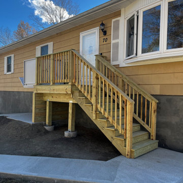 Pressure Treated Porch with Wheelchair Elevator