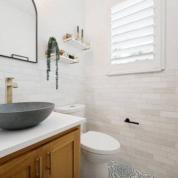 Powder Bathroom & Home Office Remodel in Prosper, Texas