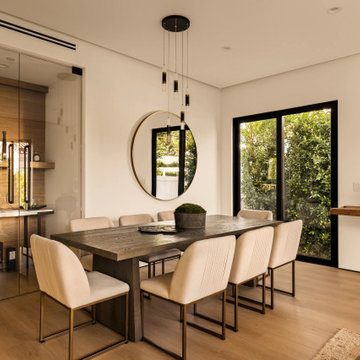Modern Dining Room with Premium Aluminum Sliding Glass Doors