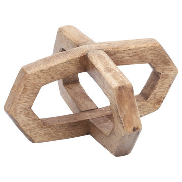 Wood, 6x6 2-Ring Orb, Brown