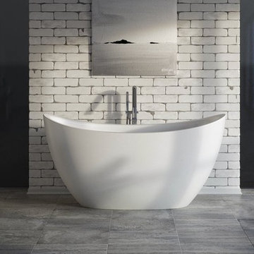 Aquatica Purescape 171 Mini Freestanding Cast Stone Bathtub - Fine Matte