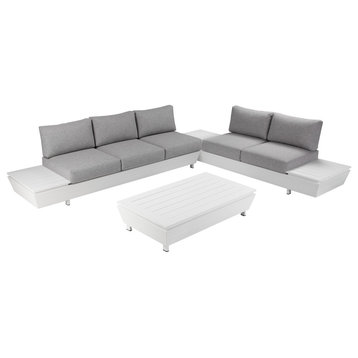 Yacht 3 Piece Sectional, Grey