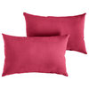 Sunbrella Canvas Hot Pink Outdoor Pillow Set, 12x18