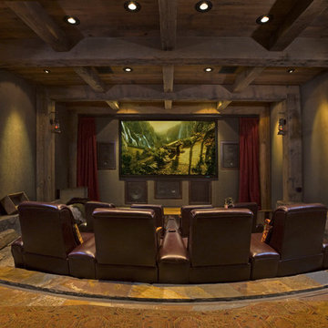 Rustic Home Theater