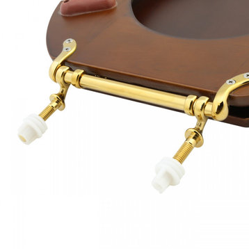 Polished Brass Toilet Seat Hinge Replacement Hinge