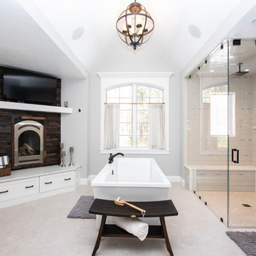 Rustic Elegance Master Bathroom Suite