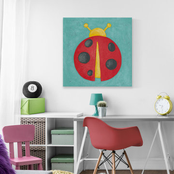 "August’s Wish V" Painting Print on Wrapped Canvas
