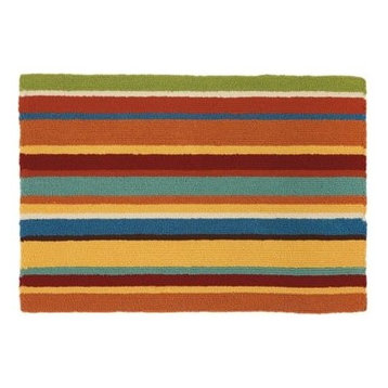 Cabana Stripe Orange Rug, 2'x3' Doormat