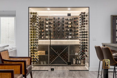 Wine cellar - contemporary wine cellar idea in Chicago