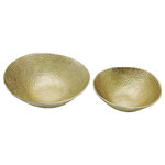 Sagebrook Home - Metal,s/2 11/13", Round Hammered Bowls,champagne - This Contemporary style item will be an exception among other Bowls. Created from the highest quality Aluminum, this home accent will be a great centerpiece for your home! Sagebrook Home has been formed from a love of design, a commitment to service and a dedication to quality. Backed with years of experience in the textile field, They are now providing a complete Home decor story. Sagebrook Home is committed to providing the best Home decor and accent pieces at value prices."