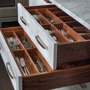 Glen Ellyn Open Concept Kitchen Featuring Rutt Cabinetry