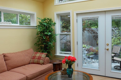 Living room - traditional living room idea in Seattle