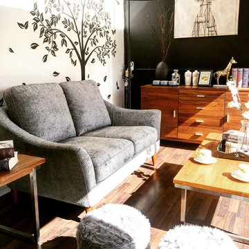 A Mid Century-Shabby Chic Living Space