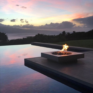 All Glass Tile Royal Blue Pool