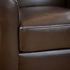Rich Brown Espresso Leather Club Chair / Armchair