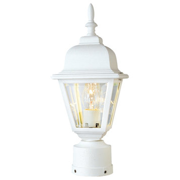 Trans Globe Amherst 15" High Post Top Lamp in White