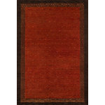 Momeni - Desert Gabbeh Hand-Tufted Rug, Paprika, 8'x11' - Made in the tradition of Gabbehs from the foothills of Iran, our Desert Gabbeh collection is hand-knotted in India of 100% wool, but given a modern twist with its warm color palette and designs.