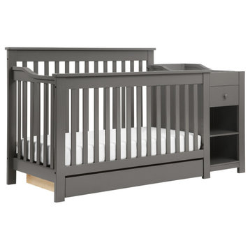 Piedmont 4-in-1 Crib and Changer Combo, Slate