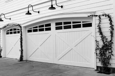 Modern Farmhouse Garage door with custom Archway
