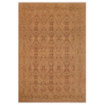 Bareens Designer Rugs - Oriental Ziegler Corrin Tan Green Hand-Knotted Wool Rug - 8'8'' x 11'8'' - Enhance the ambiance of your home with this magnificent Persian-influenced Turkish hand-knotted rug made by skilled artisans capable of creating the most exceptional vegetable dyes and hand-spun wool. This exquisite handmade rug is a one-of-a-kind Peshawar Kafkaz, otherwise identified as Chobi, Chobi Peshawar, Oushak, or Ziegler rug. These handmade rugs are crafted in Pakistan utilizing superior-quality wool imported from Australia, New Zealand, and Korea in two types of weaves: the Persian weave and the Mori weave. This rug is meticulously crafted by hand using the finest natural vegetable dyes extracted from local plants. The artisans use a blend of hand-spun local and fine merino wool, resulting in a rug with a compelling texture, higher lanolin content, and longer staple. The artisans occasionally incorporate natural or artificial silk into the pile to enhance specific motifs. The finished product is an awe-inspiring execution of flawless design and an understated palette that exudes elegance.