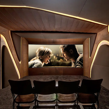 Design Heimkino in Stahl-Rost Optik