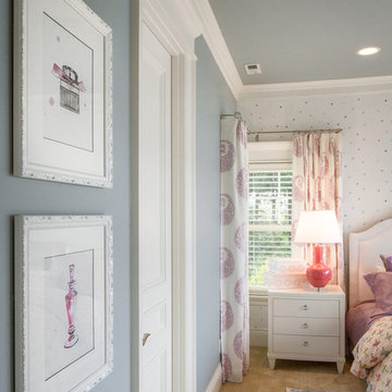 Purple & Light Blue Girl's Bedroom