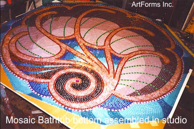 Mosaic Tile Bathtub