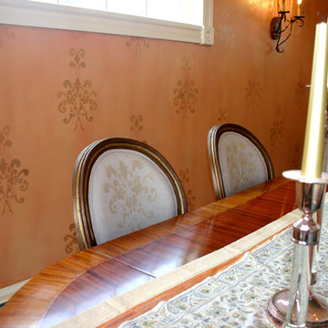 New Hampshire - Glazed and Stenciled Dining Room