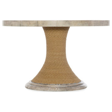 Pemberly Row Modern Dining Room 48in Round Pedestal Dining Table