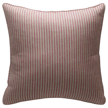 Stripes Fabric Cushion M | Andrew Martin Savannah, Pink