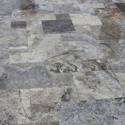 Silver Travertine Pavers in Hampton - Landscaping Stones And Pavers