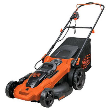 40V Cordless Lawn Mower with Adjustable Height, Bagging & Side Discharge