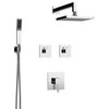 Delia Shower Set - Two Functions, Polished Chrome