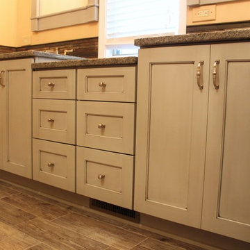Master Bath with Gray Cabinets