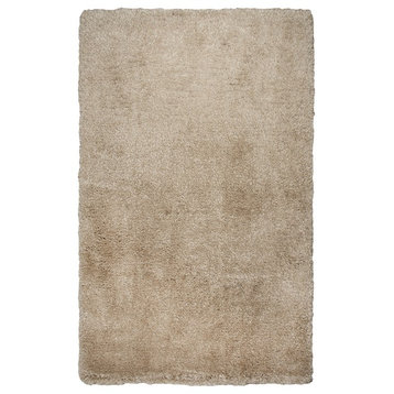 Rizzy Home Commons CO292A Champagne Solid Area Rug, Round 3' x 3'
