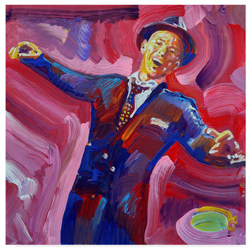 Howie Green 'Frank Sinatra' Canvas Art, 14"x14"