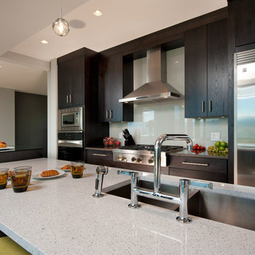 Hickory Shaker Kitchen in Coffee Bean
