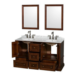 Rochester Antique Bathroom Vanities in Cherry Finish - Bathroom Vanities And Sink Consoles