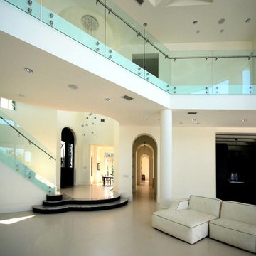 Glass and Metal Stairs