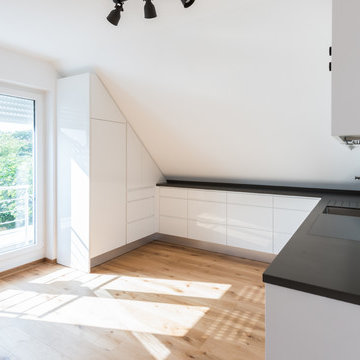 Designküche Schwarz Weiß