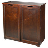  Oriental Furniture Japanese Shoe Cabinet - Red Crackle : Home &  Kitchen